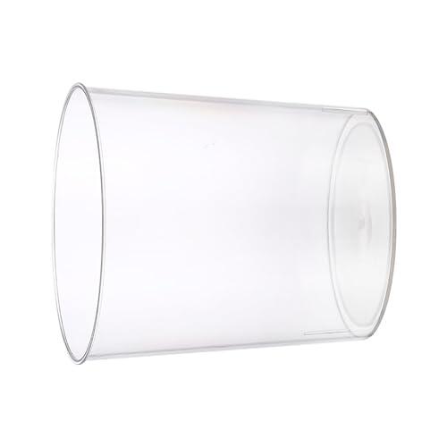 Yctze Bote de Basura Transparente, Contenedor de Basura Transparente, Cesto de de Plástico de Gran Capacidad con Textura Lujosa, Ideal para Baño, Cocina, Dormitorio, Oficina (S 48x20x57 pulgadas)