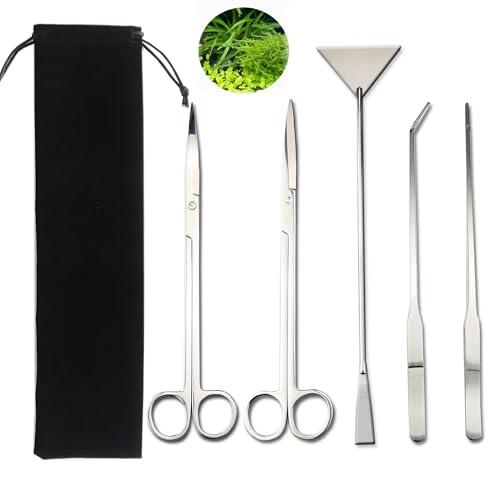 Kit de Herramientas MINGZE para Acuarios: Precisión en Acero Inoxidable