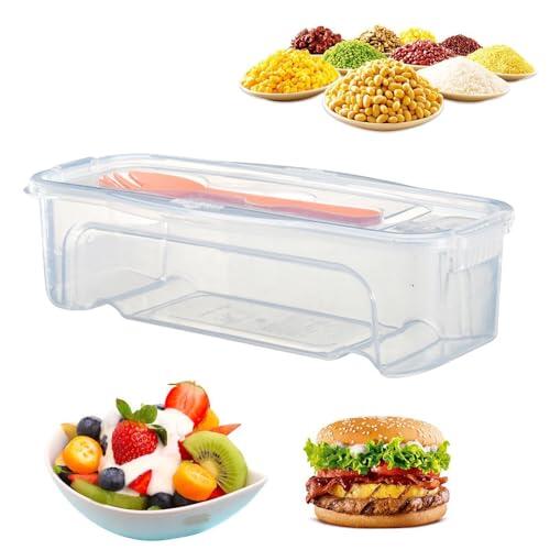 Generisch Microondas – Máquina de pasta | transparente de almacenamiento | 1,3 L Utensilios de cocina para pasta espaguetis con cubiertos, tapa de apta para microondas, apilable