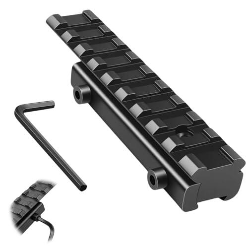 ENWRSGY Convertisseur de Montage AR 11 mm Queue d'aronde Vers 20 mm, Picatinny Rail Adapter, Adaptador de Montaje para Extensión de Alcance Táctico, Adecuado para Tiro al Blanco, Aluminium