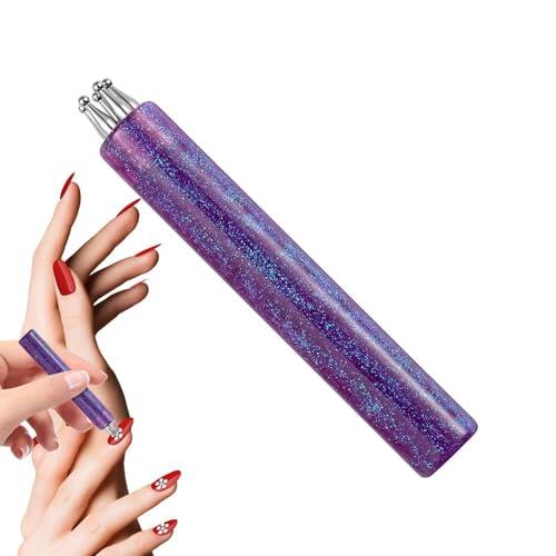 Bolígrafo De Uñas De 5 Pétalos, Herramienta De Punteado De Diseño De Uñas, Bolígrafo De Punteado De Acero Inoxidable De 6,6 X 1 X 1 Cm, Kit De Accesorios Para Uña, Manualidades Creativas, Adecuado Pa