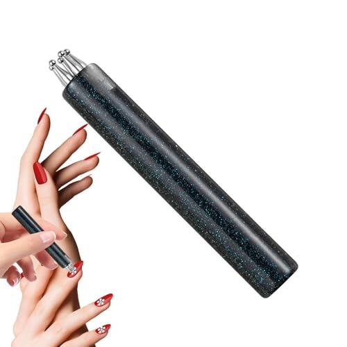 Bolígrafo para puntear flores de uñas – Herramienta de manicura | Herramienta de punteado de gel, bolígrafo de uñas de 5 pétalos para principiantes, mujeres, niñas, novias, profesionales, estudiantes,