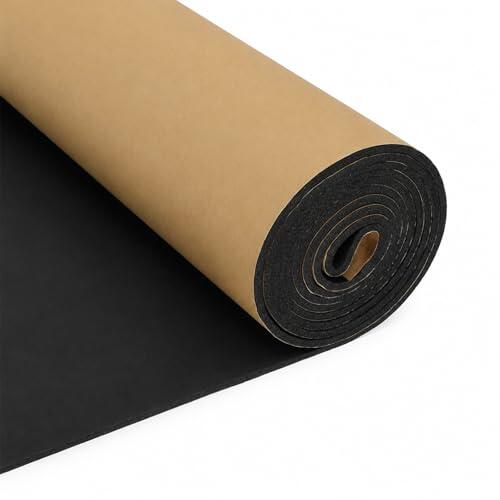 Espuma de neopreno autoadhesiva 30 cm x 3 mm x 1,5 m negra