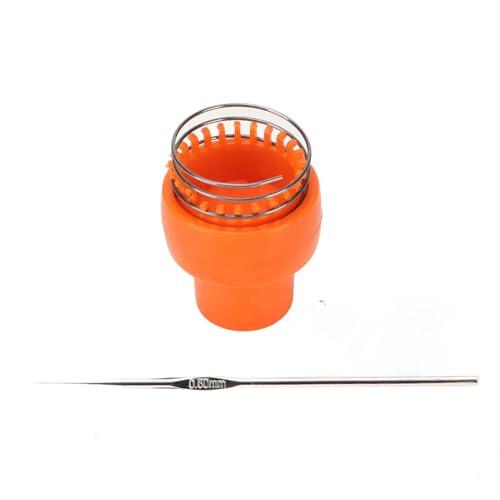 Ahgsup Tejedor Ergonómico de Alambre de Ganchillo Material Resistente para Niños y Familiares Aguja de 5,3 X 3,9 Cm