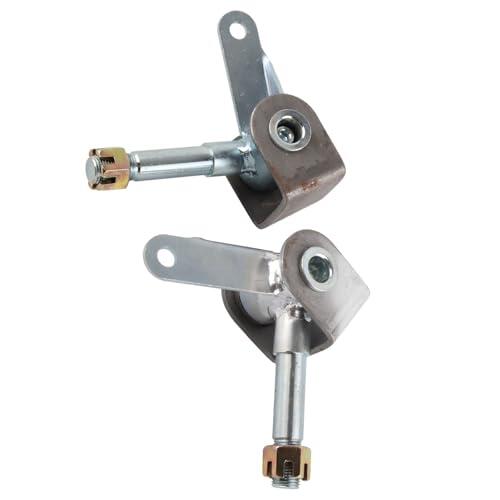 Keenso Nudillos de Dirección Delanteros, Juego de Soporte de Eje Izquierdo Derecho M16 para 110 125 150 200 250 Go Kart UTV ATV, con Superficie a Prueba de óxido de Aleación de