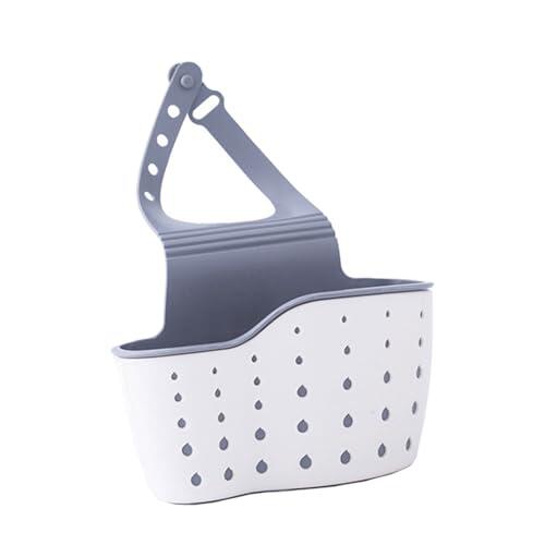 TERNCOEW Cesta de drenaje flexible para fregadero de cocina, cesta de almacenamiento versátil para colgar en la cocina y el baño, bolsa de almacenamiento colgante