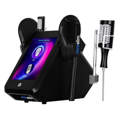 Myoslim Máquina EMS con Rodillo Masaje 360°, Esculpido Corporal, Construcción Muscular, Reducción de Grasa, Pantalla Táctil, Uso Profesional (B)