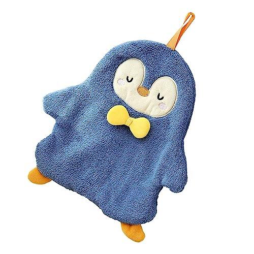 Yctze Toalla Suave y Animal – Paño de Pared para Cocina y Baño – Toallas de Forro Altamente Absorbentes de Secado Rápido – Decora Tu Espacio (Pingüino)