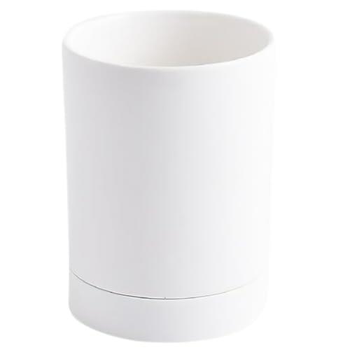 IDEANATEGRATE Soporte de Cerámica Blanco para Palillos Función de Escurre Platos, Organizador de Utensilios de Cocina Adecuado para Cocina Moderna