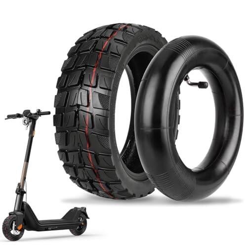 10x2,75-6,5 Cámara Patinete para Electrico, Rueda Todoterreno Tubeless, Ruedas Patinete Electricos, Neumatico Cubierta para Smartgyro Speedway, Rockway, CrossOver, Kukirin G3, Urban Glide E-Cross Pro