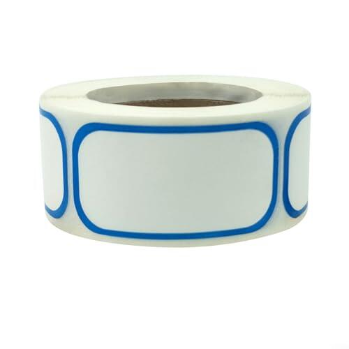 ComfyHarbor 300 etiquetas adhesivas de almacenamiento de alimentos, 2,5 x 5 cm, etiquetas de fecha escritas a mano en blanco para contenedores de cocina, tarros, bolsas de congelador y organización de