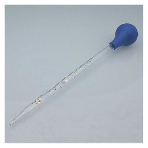 Equipos y suministros de laboratorio Pipetas de vidrio graduadas con cabezal goma (2 unidades, 4 unidades) for transferencia volumen 0,5 ml/1 ml/2 ml/3 ml/5 ml/10 ml