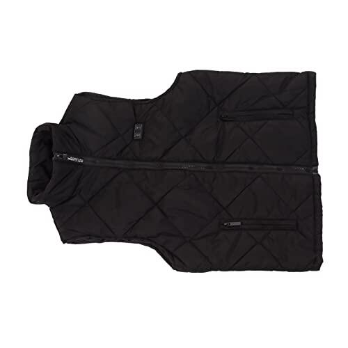 AMONIDA Chaleco Calefactable para Niños, Cómoda Chaqueta Calefactora de 13 Zonas para Niños y Niñas, Actividades Al Aire, Ocio en el Hogar, Negro (140cm)