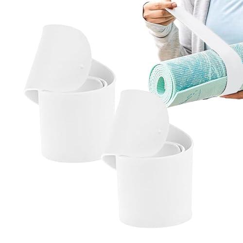 Correas de fijación para esterilla de yoga, 1 par de correas de sujeción especialmente resistentes y robustas para pilates, cierre de correa para esterilla de yoga, para uso al aire libre en fitness