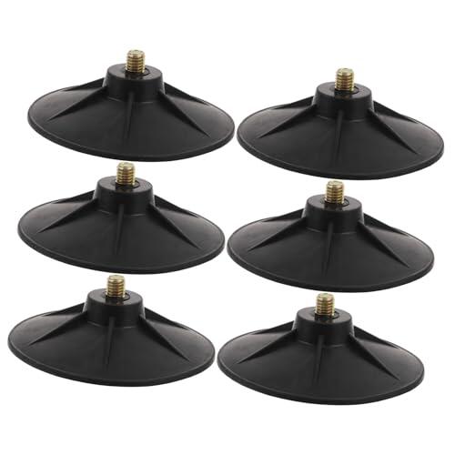 OFFIGAM 6 Soportes con Ventosa para Base de Bolsa de Boxeo, Material de Silicona y Hierro, Base Estable con Tornillos para Gimnasio en Casa