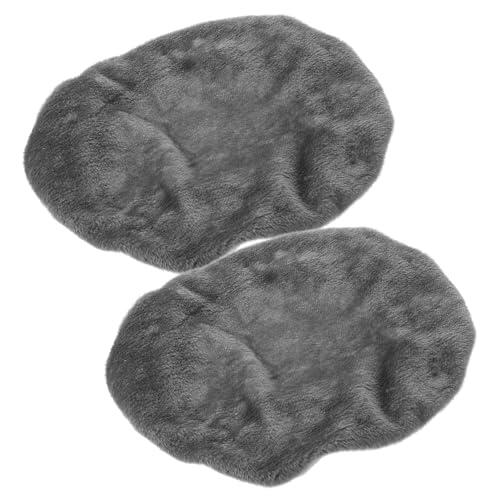 Artibetter Fundas Fácil a Inodoro Tapa de para de Felpa 2 de Terciopelo, Lavables Máquina, Protección contra Polvo y Limpieza, Tamaño 35x32 Cm Elegante para Baño