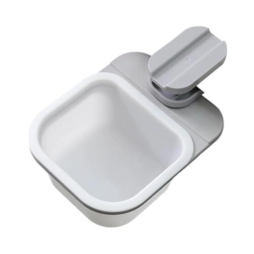 Genérico Mini Papelera De Escritorio | Papelera Giratoria Ahorro de Espacio con Clip - Pequeña Con Abrazadera Para Mesa | para Hogar Cocina Dormitorio Salón Baño Estantería Escritorio