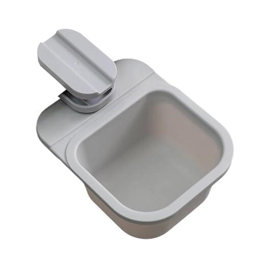 Genérico Cubo de Basura Mini,Papelera Giratoria Ahorro de Espacio con Clip,Mini Cubo De Basura Para Polvo | Para Hogar Apartamento Dormitorio Granja Restaurante Mesa Camping Viaje
