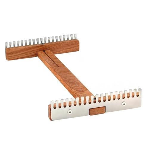 Wooden Adjustable Weaving - Knitting Craft Machine for Adult Use | Hand Weaving Tool with Loom Frame, Machine for Home School Art Class Studio Workshop Family Gathering DIY Holiday Projects