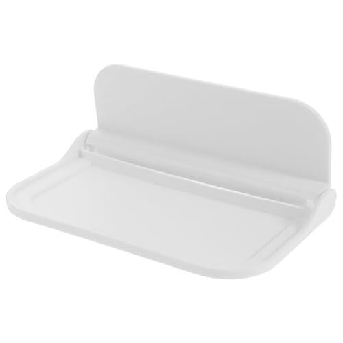 MAGICLULU Estante de Pared Plegable Blanco para Baño y Dormitorio, Organizador Multifuncional Alta Capacidad de Carga y Diseño Simple en Hips y PP