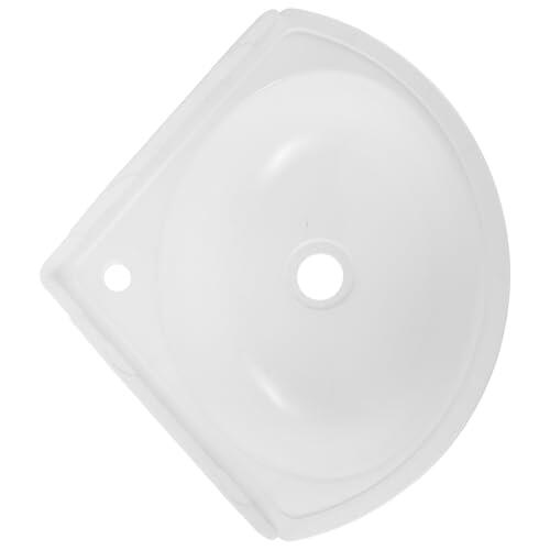 INOOMP Lavabo Rinconera de Baño Pequeño, Fregadero de Pared Triangular Montaje Fácil, Adecuado para Uso Doméstico en Balcones y Baños