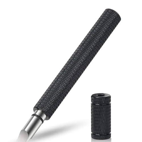 FytStycale Limpiador de Estrías de Palos Golf Mango Antideslizante Limpiador Ranuras Golf Mejora el Rotación y Control Herramienta Limpieza Palos, Black