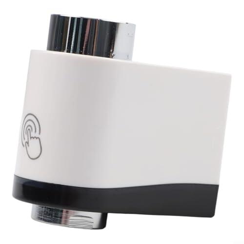 Sensor de grifo infrarrojo con doble detección para ahorro de agua sin contacto, adaptador automático de grifo para higiene de cocina y baño, manos para accesorio de fregadero (negro + blanco)
