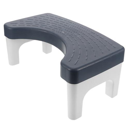 Veemoon Taburete de Baño de Pp Elegante y Fácil de Limpiar para Adultos, Reposapiés Práctico y Estable Adecuado Baño y Uso Diario
