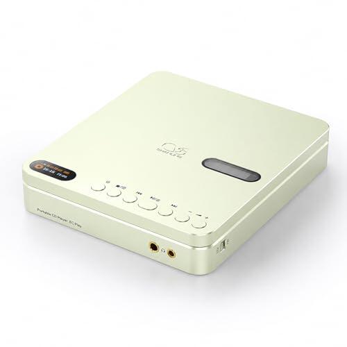 SHANLING EC Play Reproductor de CD HiFi portátil, DAC, AMP, CS43198 DAC+Dual SGM8262, 384kHz/32bit, DSD256, Bluetooth 6.0 de dos vías, LDAC, hasta 700mW@32Ω de salida, salida de auriculares de 3.5mm+