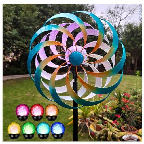 Molinillos de viento de metal para exteriores, grandes, extragrandes, viento de 360° con molinillo cinético cinético
