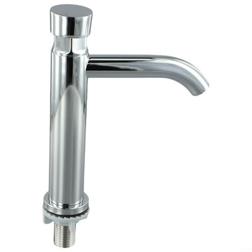 Grifo de la prensa del tacto del acero inoxidable conveniente para los cuartos de baño caseros y los ambientes de la hospitalidad con retraso de tiempo (B)