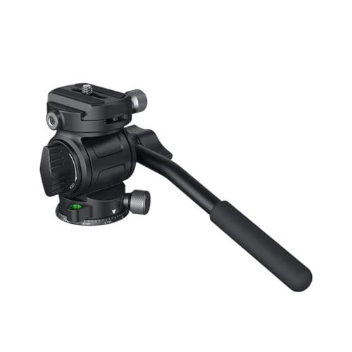 Genérico Tripod Head, Cabezal Fluido for trípode, Cabezal inclinable con Placa de liberación rápida, Compatible con Arca Swiss for cámaras, DSLR, Carga máxima 3kg,Video Mount