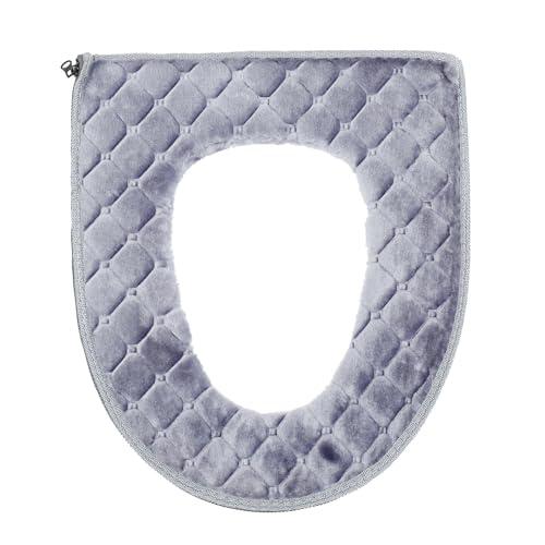 MAGICLULU Alfombrilla Inodoro en para de Asiento Gruesa de, Cálida y Portátil, Diseño Práctico para Uso Baño Doméstico