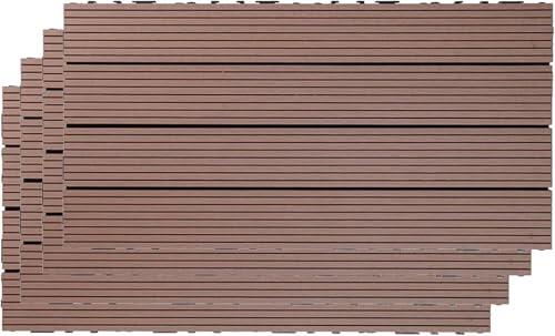 Azulejos de madera entrelazados, compuesto de madera de plástico para exteriores e interiores, fácil instalación, duraderos y resistentes a la intemperie
