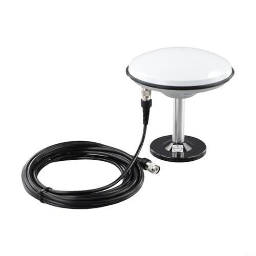 Antena GNSS STARF 107 para módulos U-blox F9P con plano de tierra M90SD y cable de 5 m compatible con GPS L1/L2 GLONASS G1/G2 BeiDou B1/B2/B3 E1/E5b (Antena+Cable para SMA)