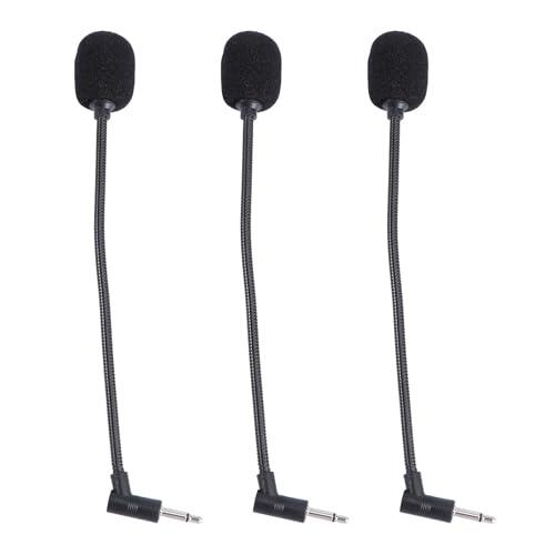 ELEOUTI Micrófono Portátil para Computadora y Tablet, Set de 3 Piezas Sonido Estéreo y Canal Mono, Material de Esponja Plástica y Metal para Uso en Casa U Oficina
