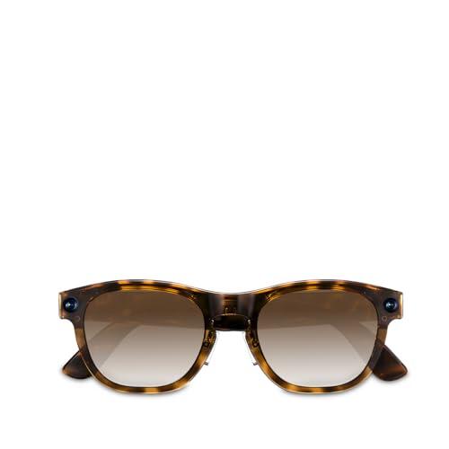 PRIXTON Gafas Inteligentes Iris con Cámara Full HD 1080p, Wi-Fi 6 y Bluetooth, Asistente IA (ChatGPT), Traducción en Tiempo Real, Control por Voz Offline, 16 GB, IP54 (Carey)