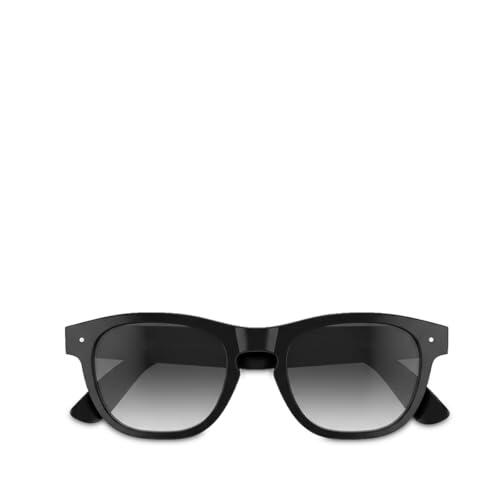 PRIXTON Gafas Inteligentes Iris con Cámara Full HD 1080p, Wi-Fi 6 y Bluetooth, Asistente IA (ChatGPT), Traducción en Tiempo Real, Control por Voz Offline, 16 GB, IP54 (Negro)