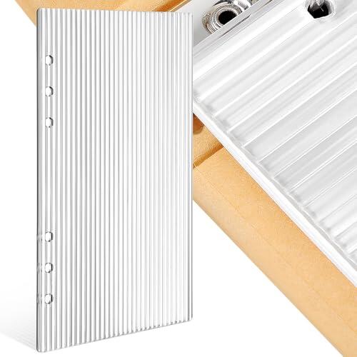 Artibetter Carpeta de Acrílico Transparente Cubierta Minimalista y Elegante 6 Anillas Diseño Desmontable y Fácil Identificación de Contenido para Cuaderno