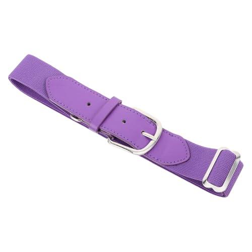 DOITOOL Cinturón de Béisbol Juvenil Ajustable y Elástico para Niñas Material de Poliéster y Aleación de Zinc, Adecuado para Entrenamiento y Competición