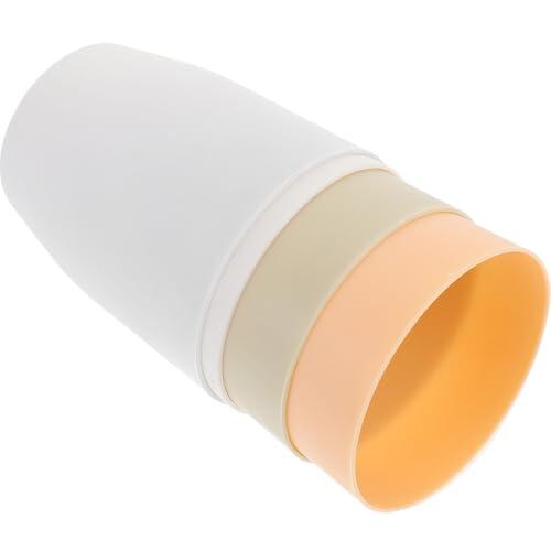 Milisten 4 Vasos Reutilizables de Plástico PP para Cepillos de Dientes y Enjuague Bucal, Fáciles de Limpiar, Modernos y Minimalistas para Uso Baño Hogar