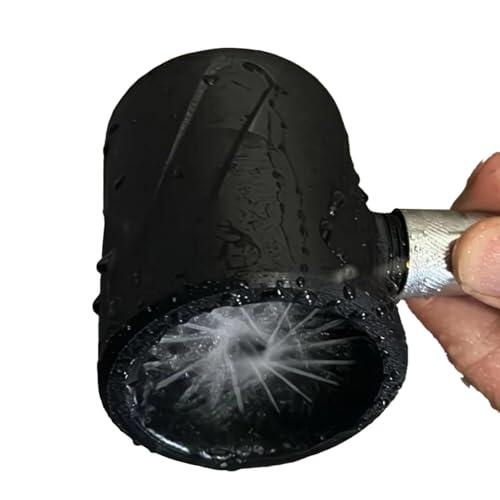 Cabezal De Ducha De Alta Presión Para Hombre - Masajeador Con Diseño De Orificios Grandes Hacia Baño | Rosca De Precisión Anti-Obstrucción | Accesorio 3D Resistente Para Hogar Y Spa Modelo Kit