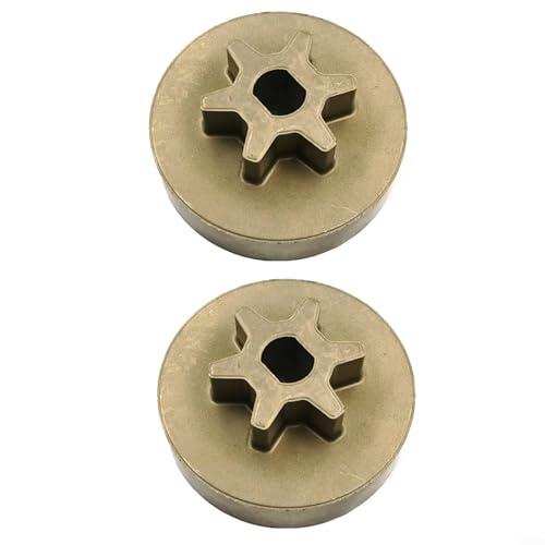HOHOVYVY Piñón de accionamiento de repuesto 90618228 para motosierras DCCS620B/DCCS620P1/DCCS670X1/DCCS690B/DCCS690H1/DCCS690M1, metal, 2 unidades, apto para taller