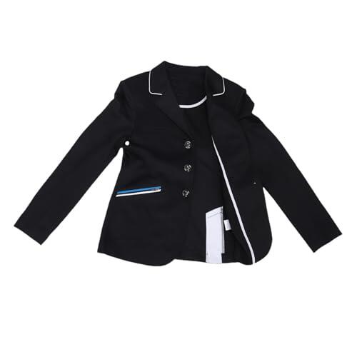 SPYMINNPOO Abrigo Ecuestre, Chaqueta de Equitación Ligera y Transpirable de Mezcla de Algodón para Competición de Entrenamiento, con Diseño Neutro de Género para Hombres, Mujeres y Niños (BLUE)