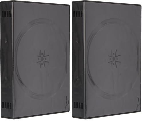 MediaRange BOX35-10 - 3 x Cajas de DVD para 10 Discos ópticos (Paquete de 2)