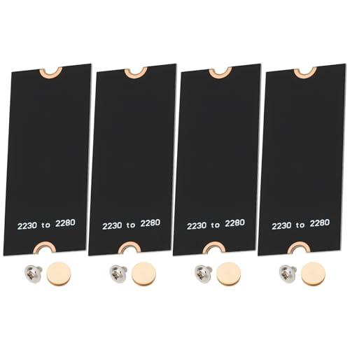 ECSiNG Paquete de 4 Soporte de Extensión SSD 2230 a 2280 Kit de Montaje Compatible con M.2 2280 NVMe SATA Placa Base