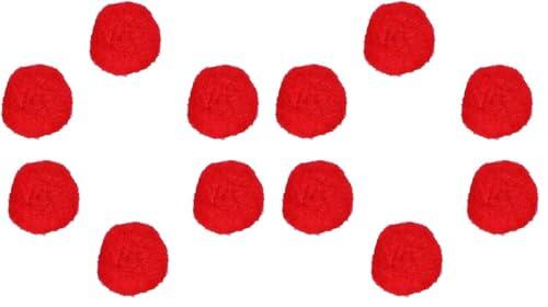 INNSPIRO Pompones polipropileno rojo 25mm. 50u., ideal para manualidades con niños, decoraciones y actividades creativas (Paquete de 2)