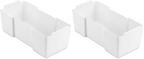 Tatay Bandeja Organizadora, 100% Materiales Reciclados, Organizador De Cajones, Optimo para Nuestras Cajas Multiusos De 35L Y 60L, Color Blanco Pergamo, Medidas 34 X 15.5 X 12.5 Cm (Paquete de 2)