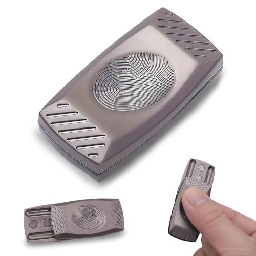 Fidget Slider Metálicos Edc Deslizante para Aliviar Estrés Y Ansiedad Antiestres Adultos Fidget Adultos Alivia El Estrés Ayuda A Corregir Malos Hábitos Duradero Y Resistente Negro