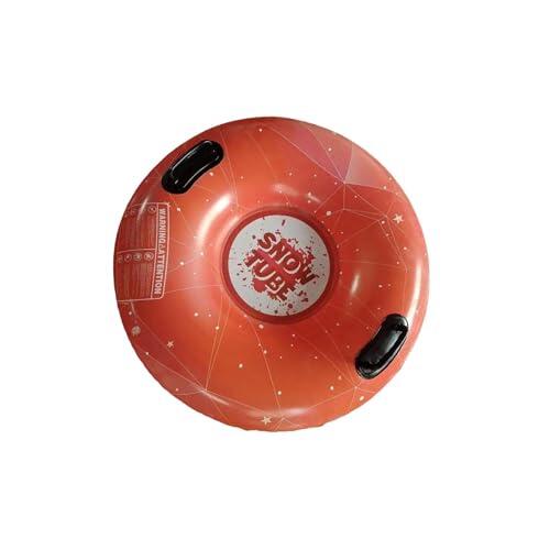 QUILSTM Trineo Inflable de Nieve Resistente para niños y Adultos, Deportes de Invierno, Actividades Familiares, disfruten Juntos de Aventuras en la Nieve. Trineo Inflable de de, Rojo, 90cm
